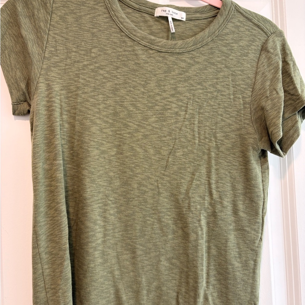 rag & bone Sage Green Short Sleeve Tee